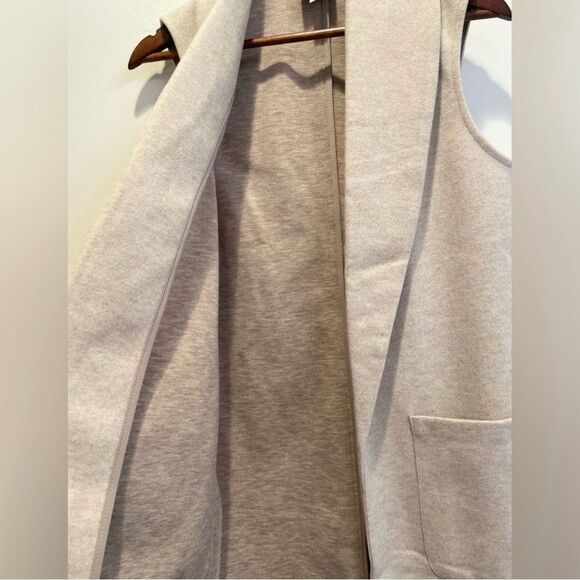 Joie open front duster sleeveless in oatmeal NEW - Picture 3 of 6